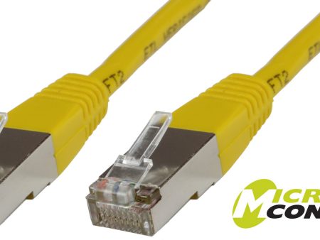 S FTP CAT6 1m Yellow PVCMicroConnect Fashion