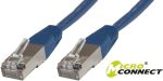 S FTP CAT6 0.50m Blue PVCMicroConnect For Sale