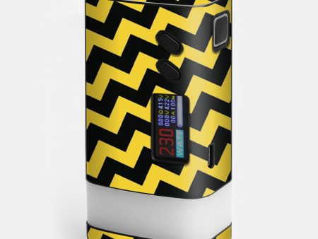 Yellow And Black Chevron Sigelei Fuchai Glo 230w Skin Online now