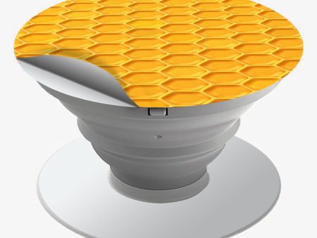 Yellow Honeycomb Popsocket Pop Socket Skin Sale