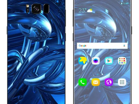 Blue Wierd Glass Tubes Samsung Galaxy S8 Plus Skin Online