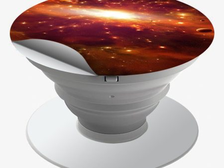 Galaxy Orange Nebula Popsocket Pop Socket Skin For Sale