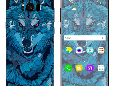 Blue Wolf Samsung Galaxy S8 Plus Skin Online now