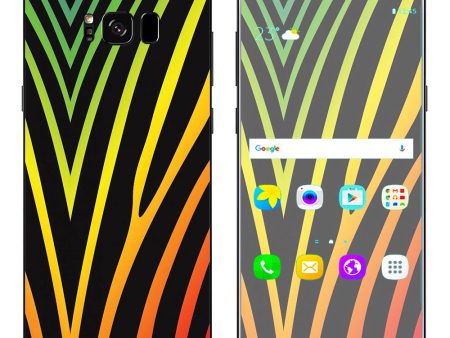 Zebra Stripe Rainbow Samsung Galaxy S8 Plus Skin on Sale