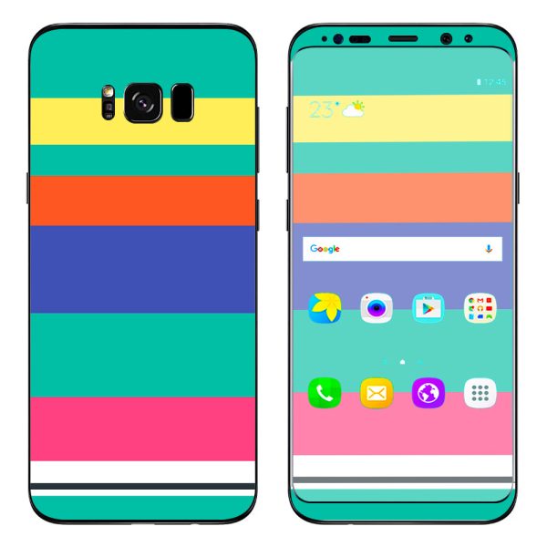 Slinko Pastel Lines Samsung Galaxy S8 Plus Skin Supply