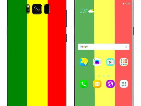 Rasta Reggae Colors Samsung Galaxy S8 Plus Skin Cheap