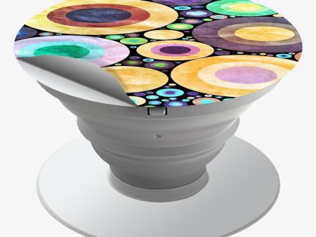 Abstract Circle Canvas  Popsocket Pop Socket Skin For Cheap