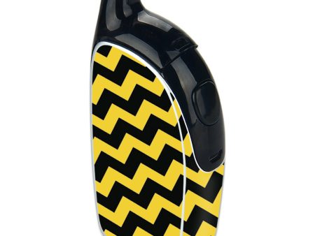 Yellow And Black Chevron Joyetech Penguin Skin Online now